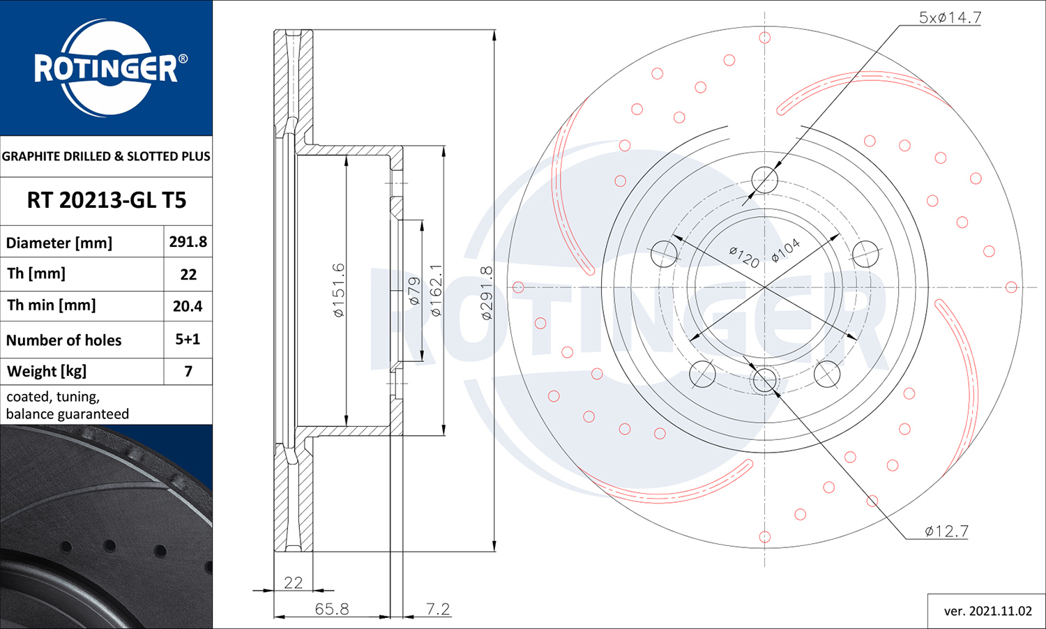 ROTINGER 259 175 Alkatrész rt 20213-gl t5